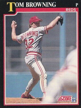 Tom Browning - Score 91 Baseball Card